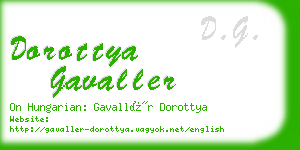 dorottya gavaller business card